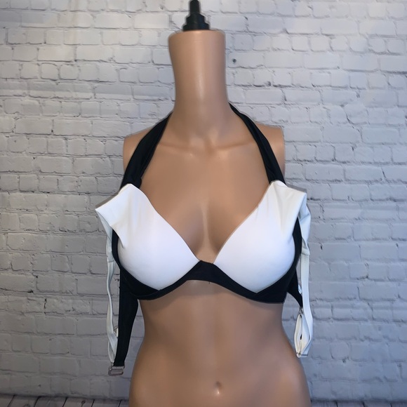 Other - White & Black Bikini Top size L